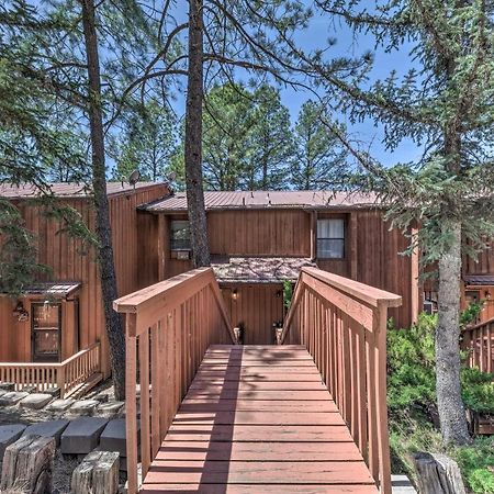 Forested Ruidoso Condo With Deck And Fireplace! Dış mekan fotoğraf